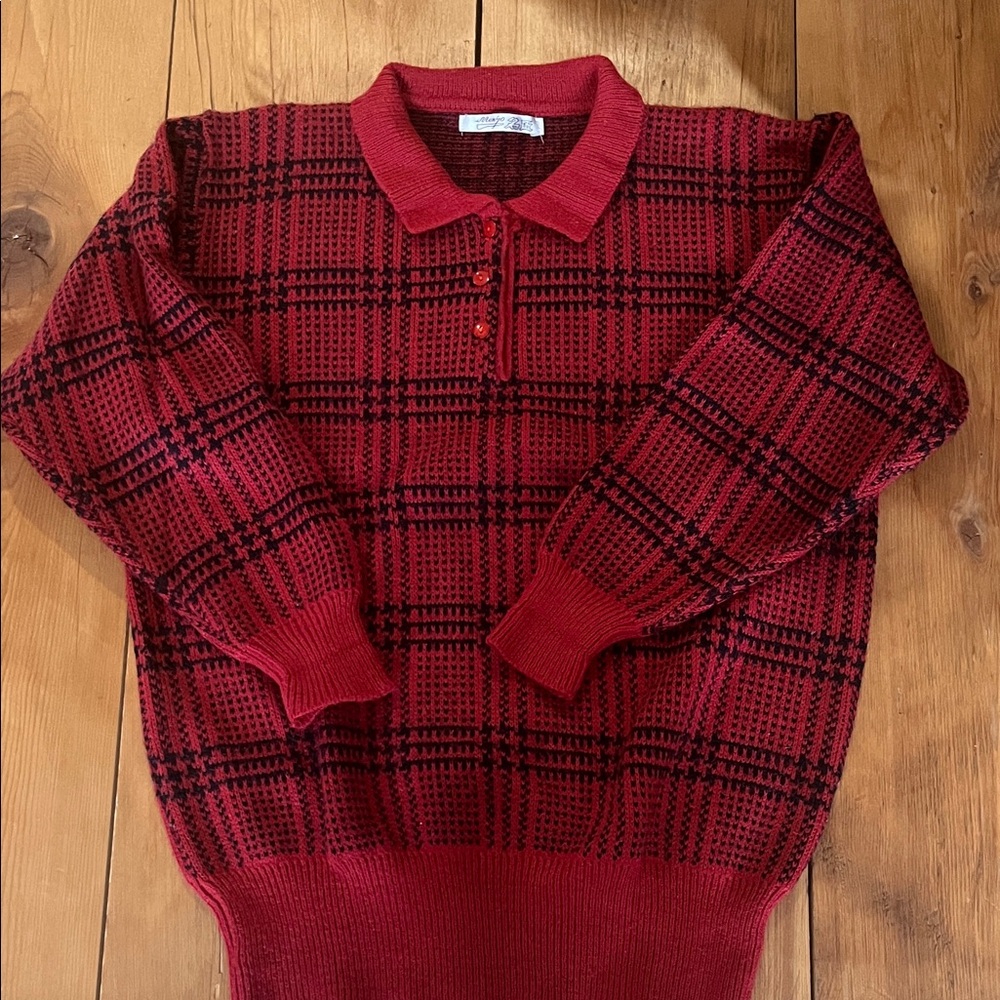 Plaid sweater